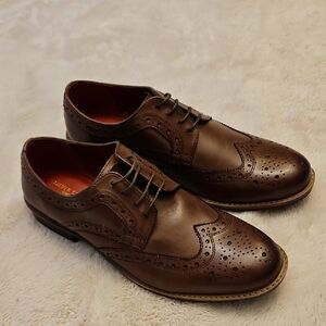 BN Classic Men's Brown Leather Men's Brogues. Silver Street, London. Size 10